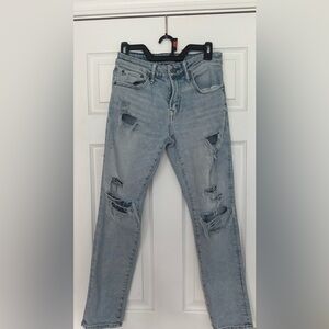 American Eagle Outfitters Blue Slim Jeans Distressed Style